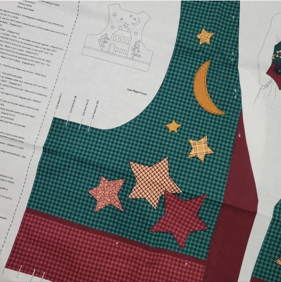 Cut & Sew Vest Fabric Panel STARRY NIGHT - Picture 10 of 16